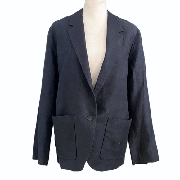 Isabel Marant Etoile Navy Linen Cotton Blend - Picture 1 of 9